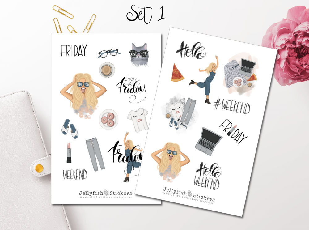 Girls Weekend Sticker Set